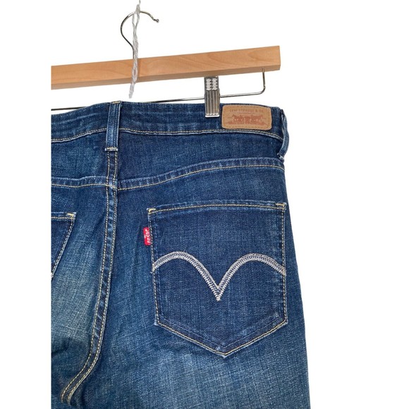 Levi's The Original Jeans Size 10 S/C Womens Mid Rise Skinny Blue Medium Wash - Picture 8 of 11